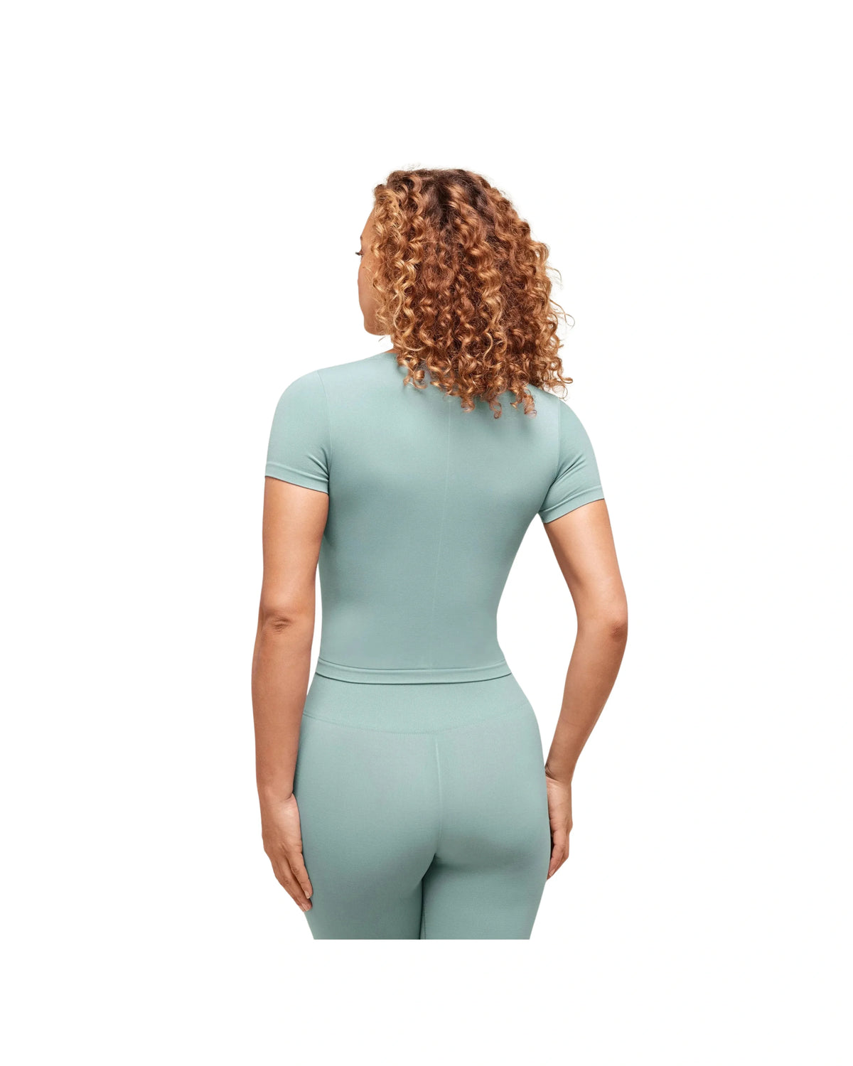 Gymshark Soft Sculpt Midi T-Shirt Rest Blue