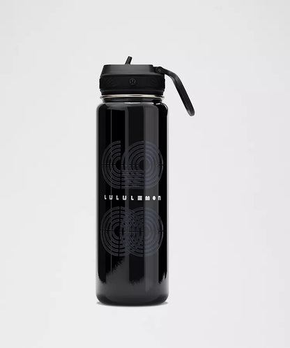 Back to Life Sport Bottle 24oz Straw Lid Run Graphic