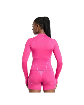 Gymshark Apex Seamless 1/4 Zip Pullover Sour Pink