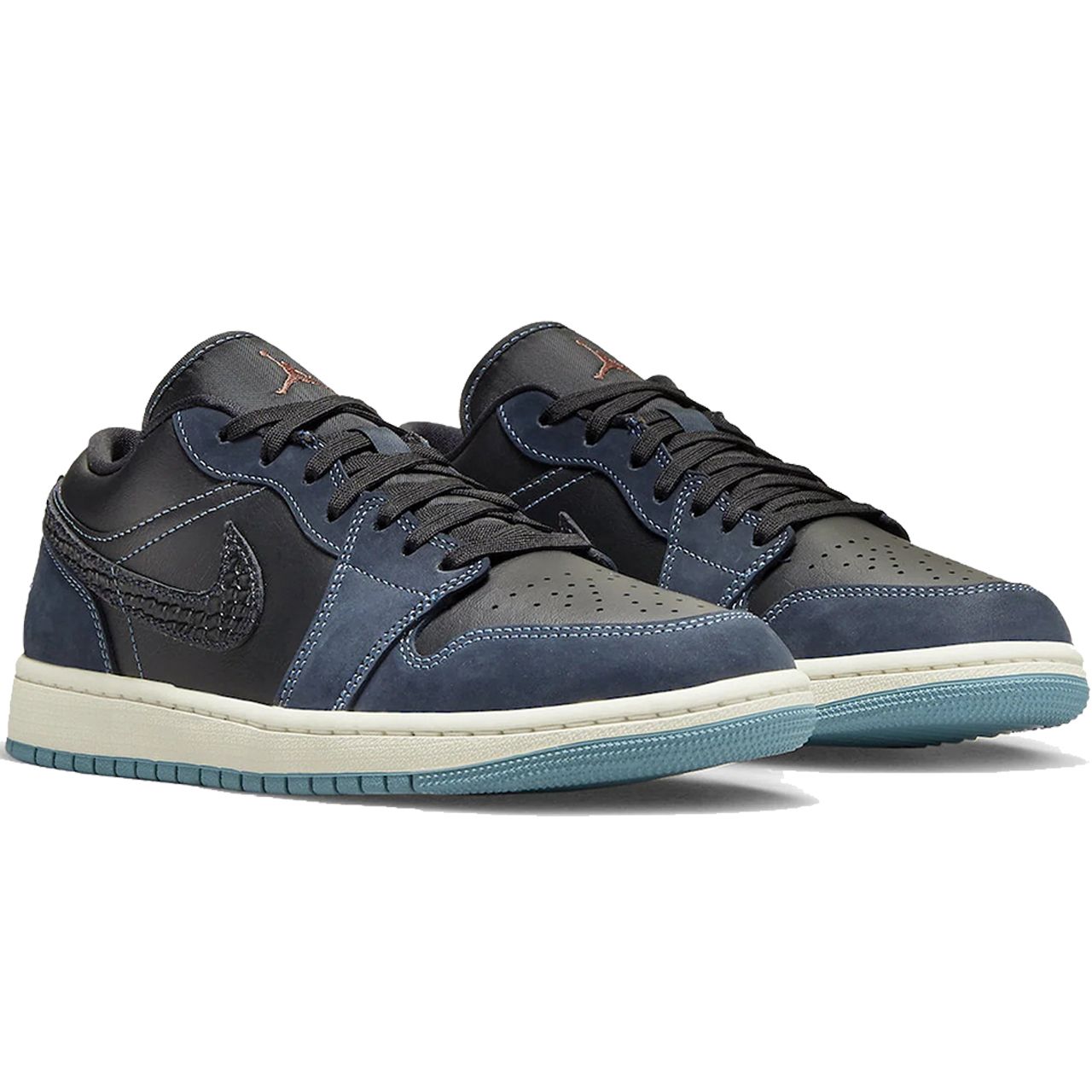 Air Jordan 1 Low Black Dark Obsidian Sail