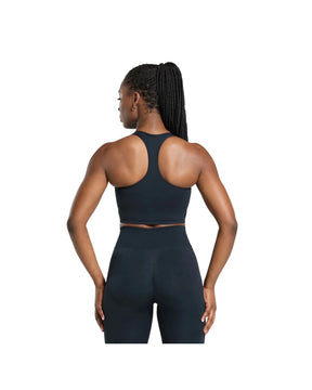 Gymshark Lift Seamless Midi Tank With Shelf Midnight Blue