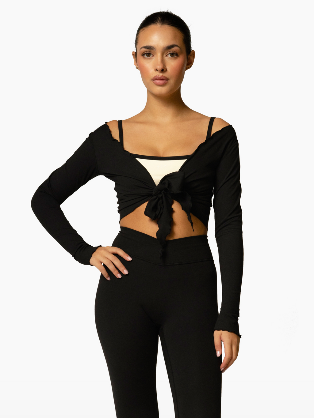 The Wrap Top / Black