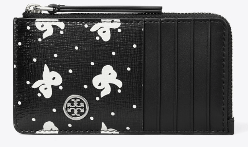 Tory Burch ROBINSON PRINTED TOP-ZIP CARD CASE - Wallets | Shop From The Mirage