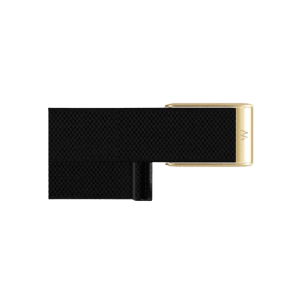 Whoop 5.0 Superknit Luxe Obsidian with Gold Band (12 Month Peak Subscription Included)