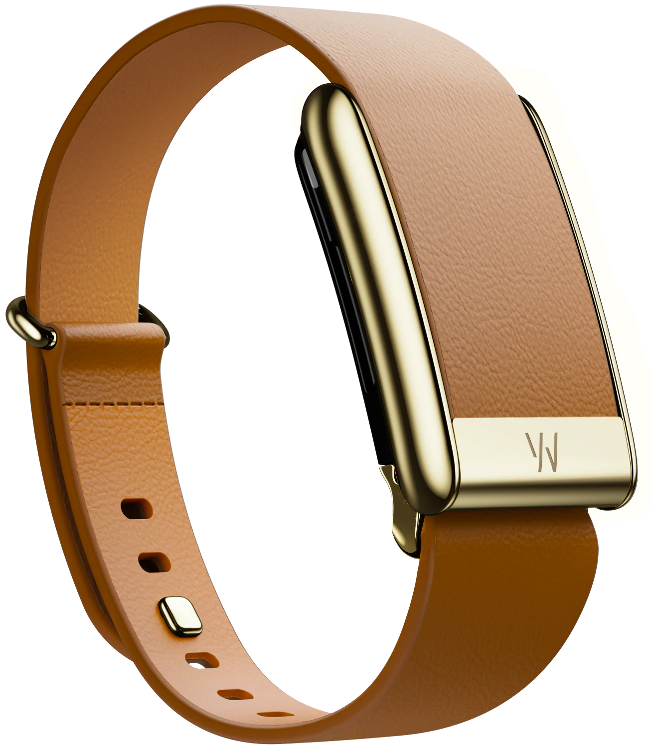 5.0 LeatherLuxe Tapered Band | Camel with Gold