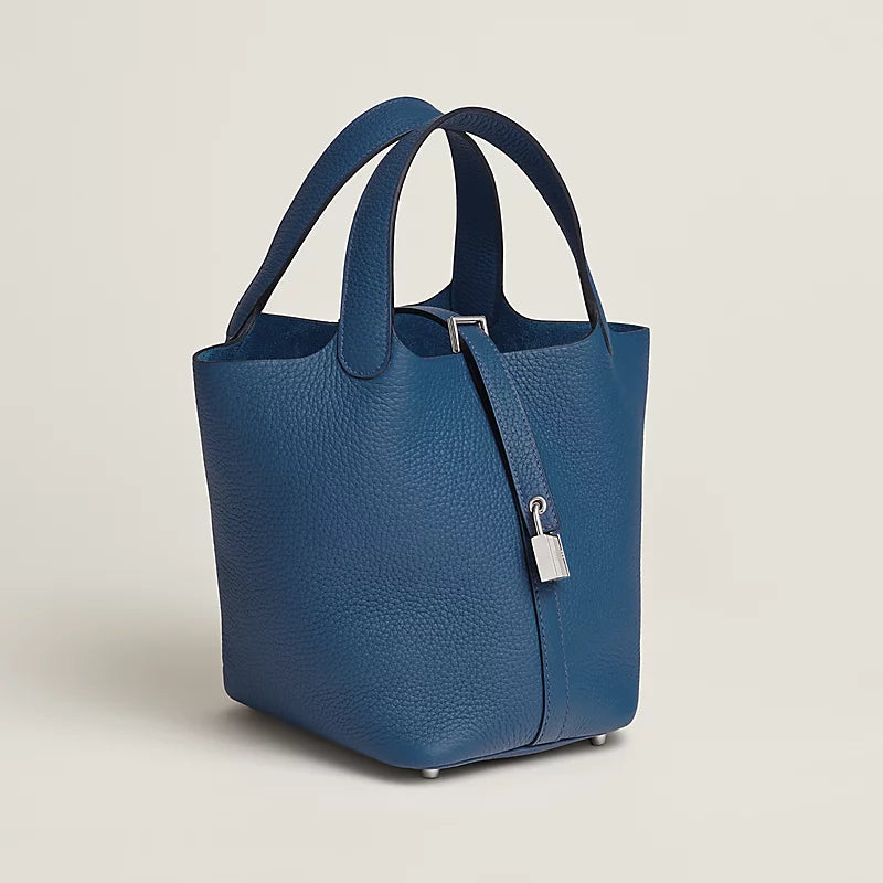 Picotin Lock 18 bag in Bleu Tie