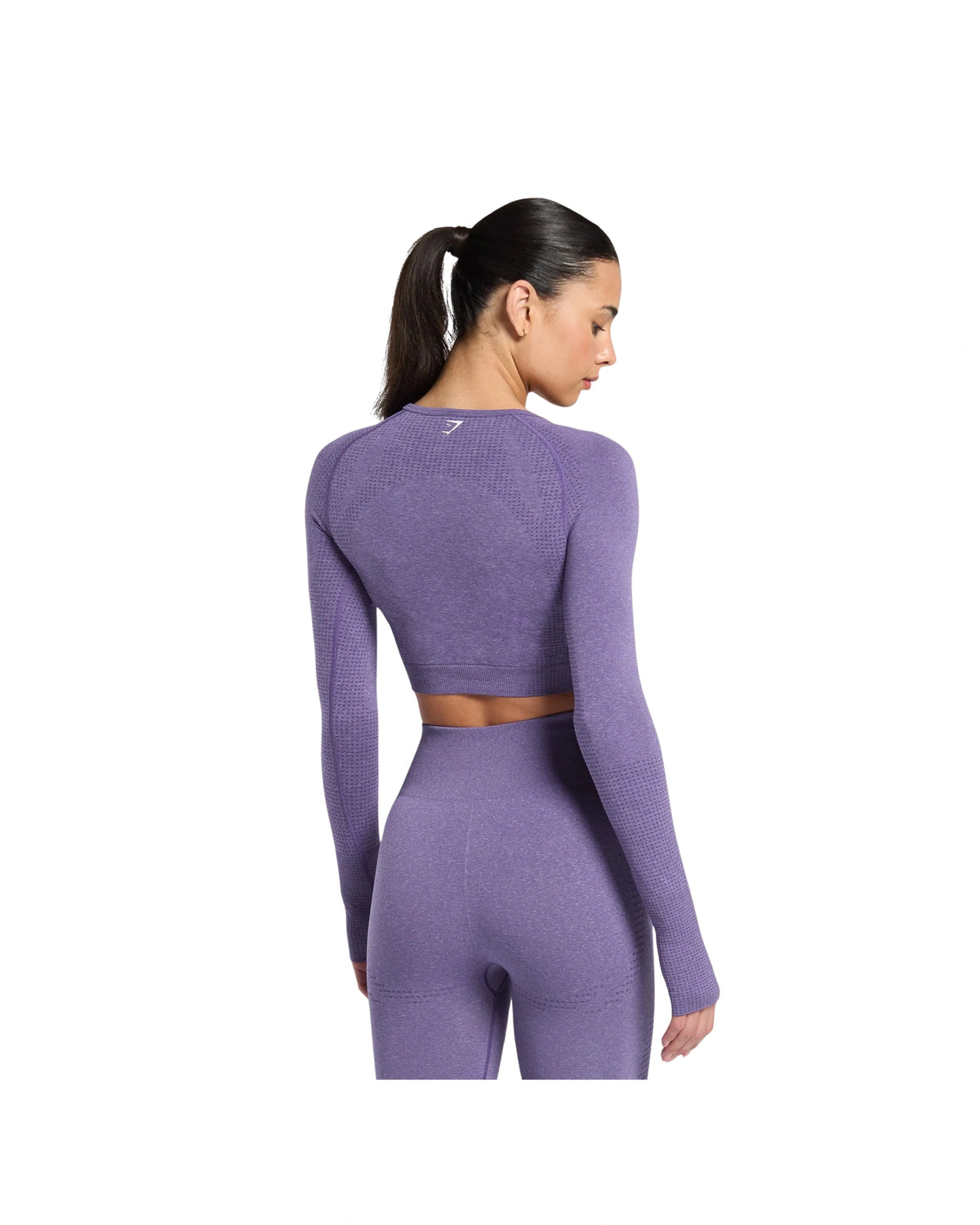 Gymshark Vital Crop Top Functional Purple Marl