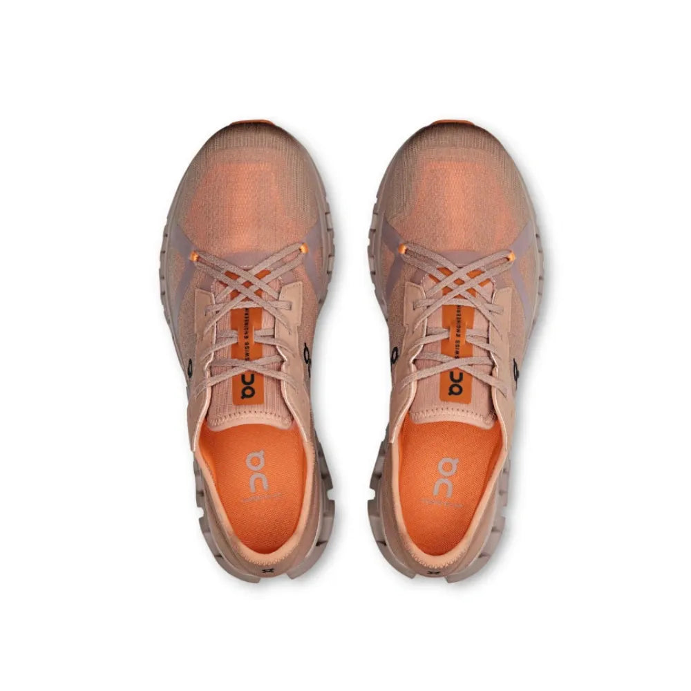 On Running Cloud X 4 AD Rosebrown | Tangerine