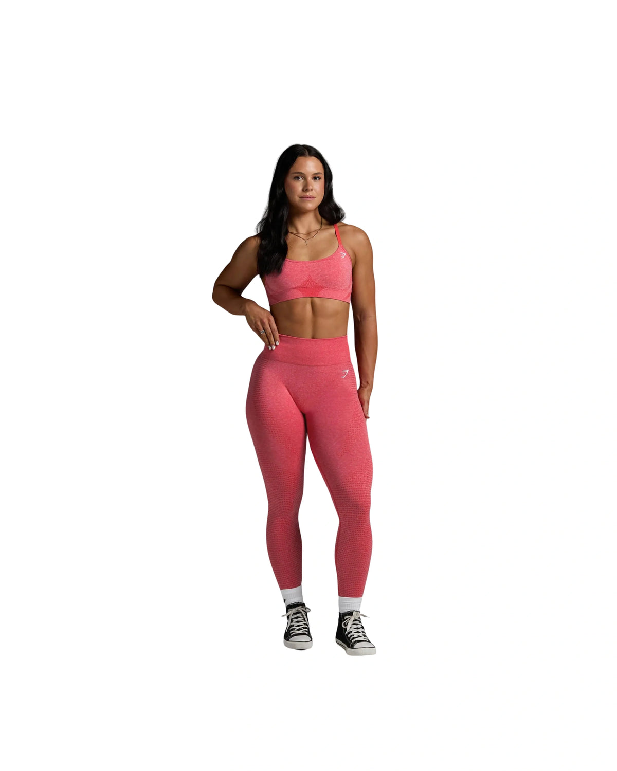 Gymshark Vital Leggings Coral Red Marl