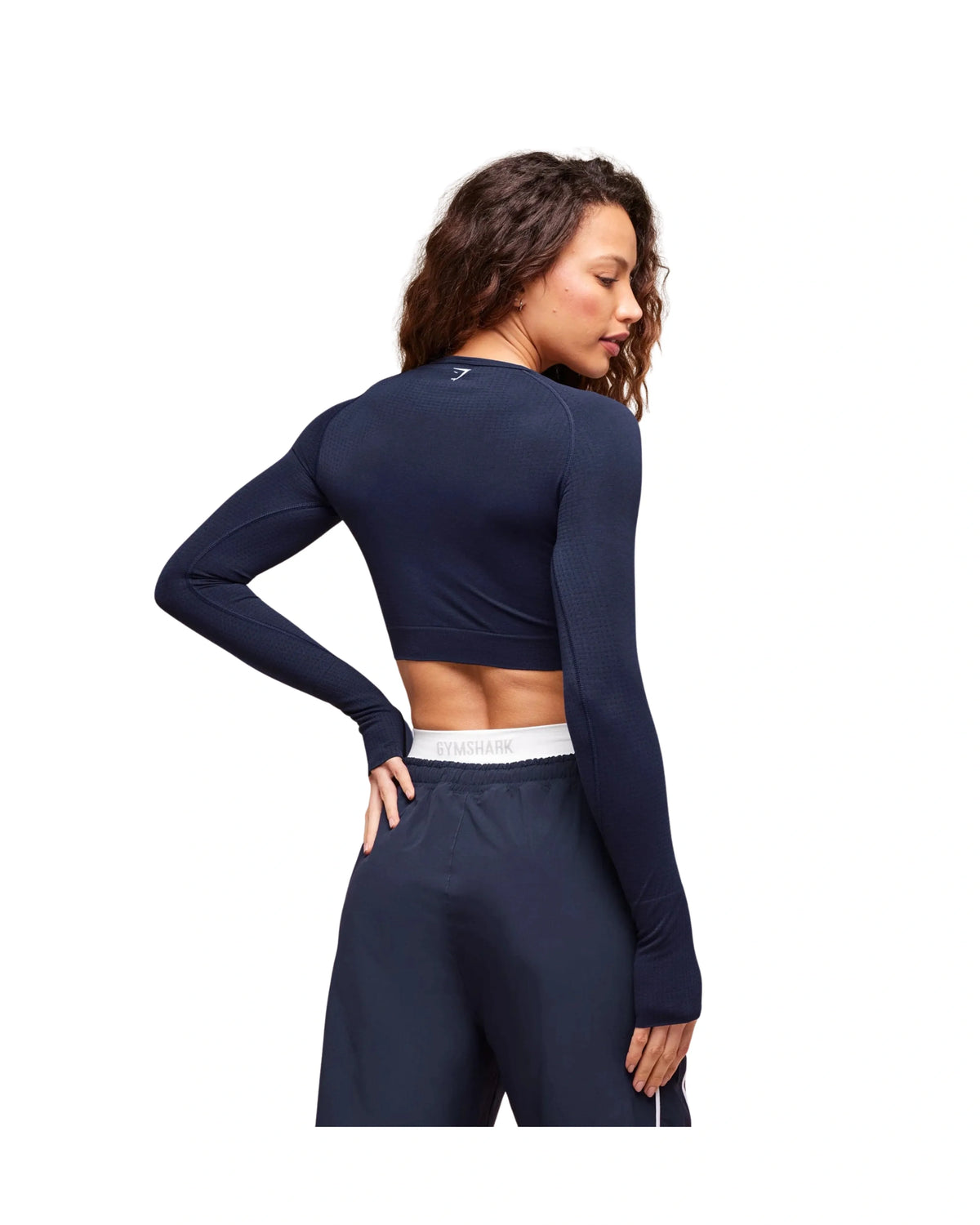 Gymshark Vital Crop Top Heavy Blue Marl