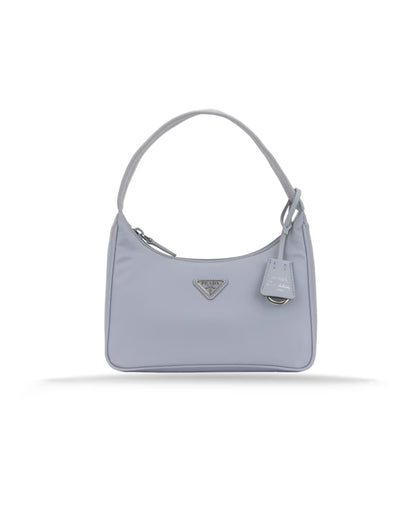 Fabric Handbag with Logo Detail