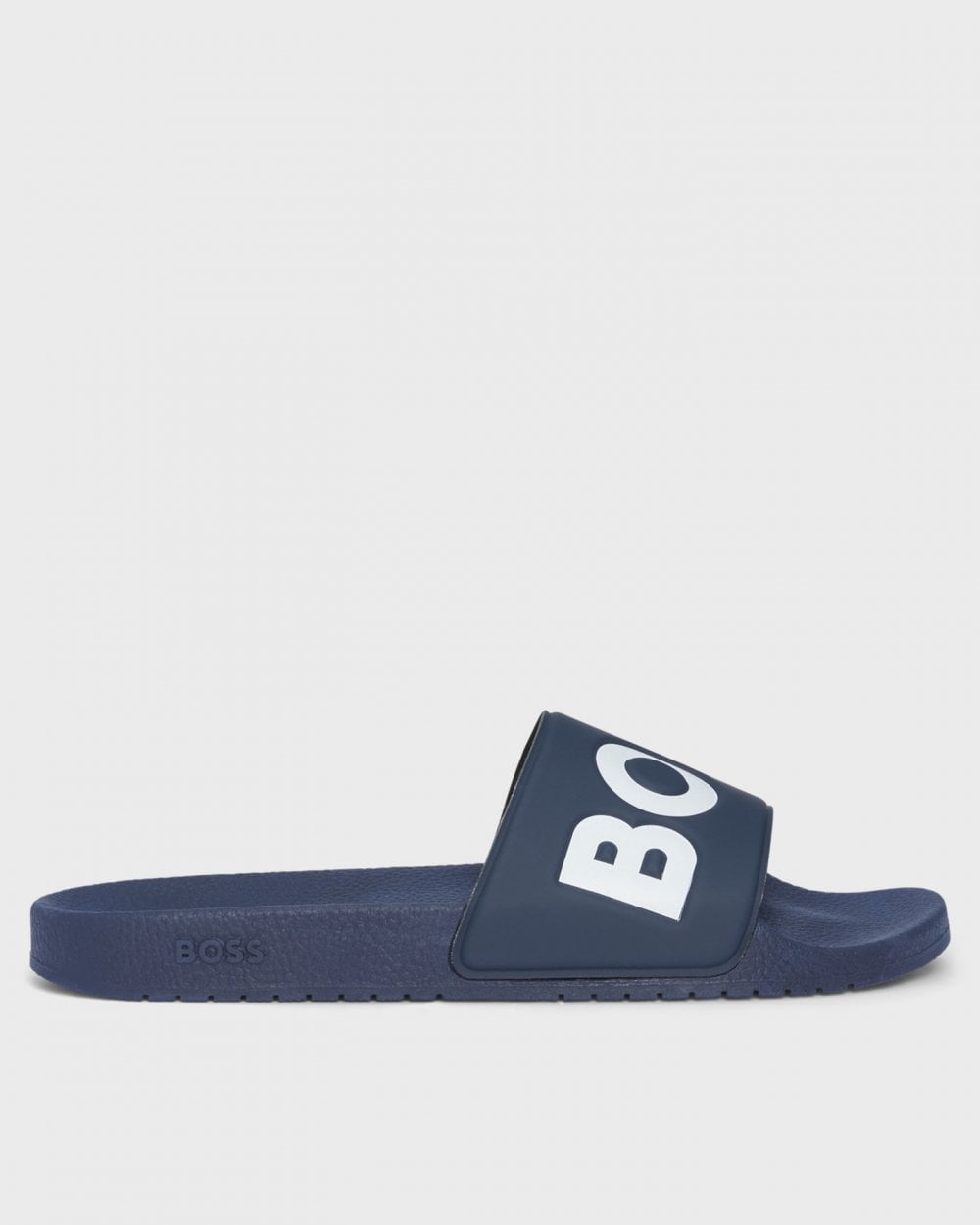 Aryeh Mens Italian-Made Slides with Large Logo Detail