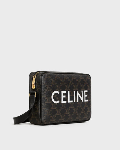 MEDIUM MESSENGER BAG IN Triomphe Canvas with Celine Print