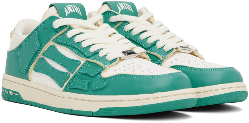 AMIRI Blue & White Collegiate Skel Top Low Sneakers