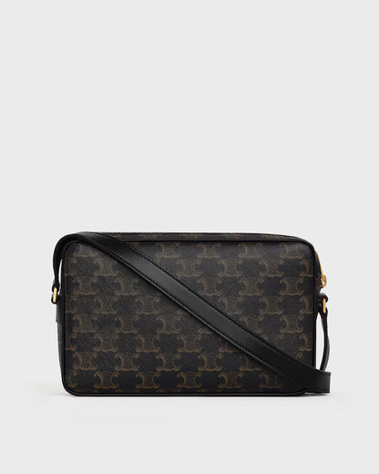 MEDIUM MESSENGER BAG IN Triomphe Canvas with Celine Print