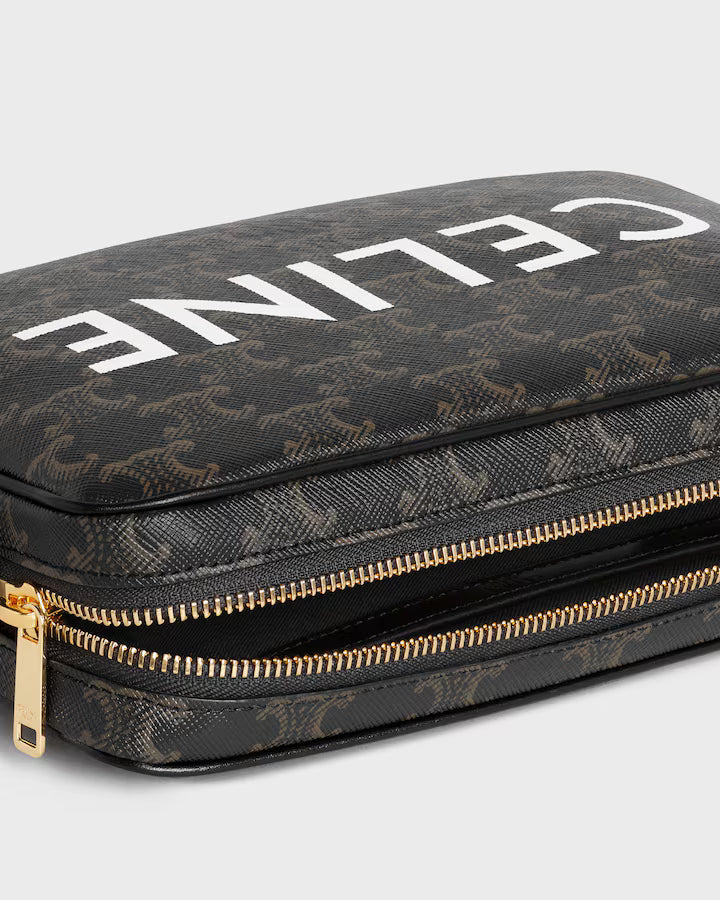 MEDIUM MESSENGER BAG IN Triomphe Canvas with Celine Print