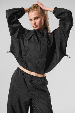 Cropped Game Time Full Zip Jacket