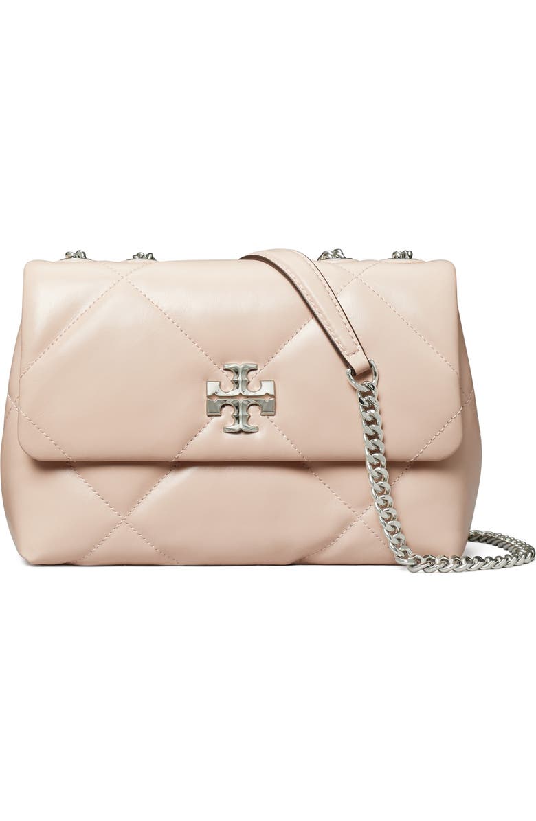 Small Kira Diamond Quilted Convertible Leather Shoulder Bag