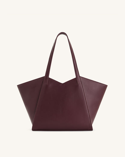 Kiana Large Capacity Tote Bag - Deep Claret