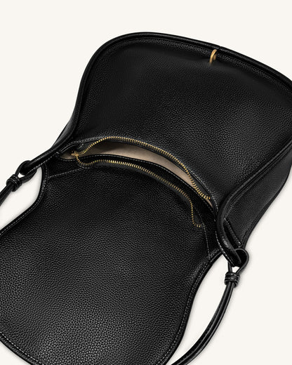 Arla Small Hobo Bag - Black Canvas