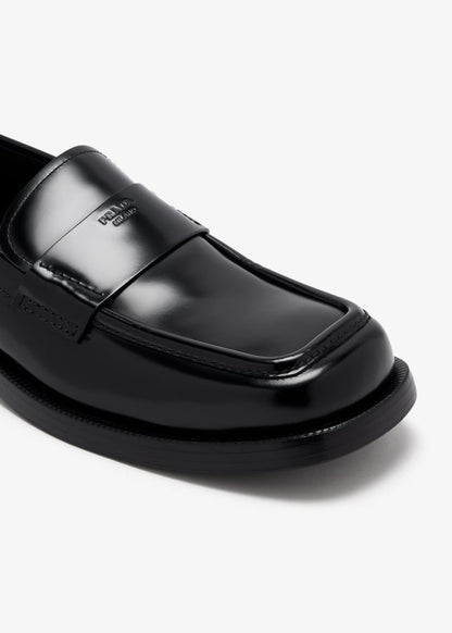 Prada Brushed leather loafers