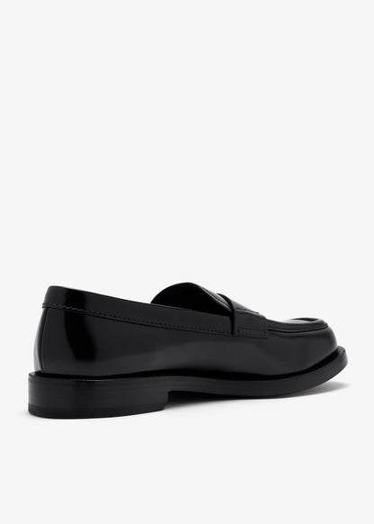 Prada Brushed leather loafers