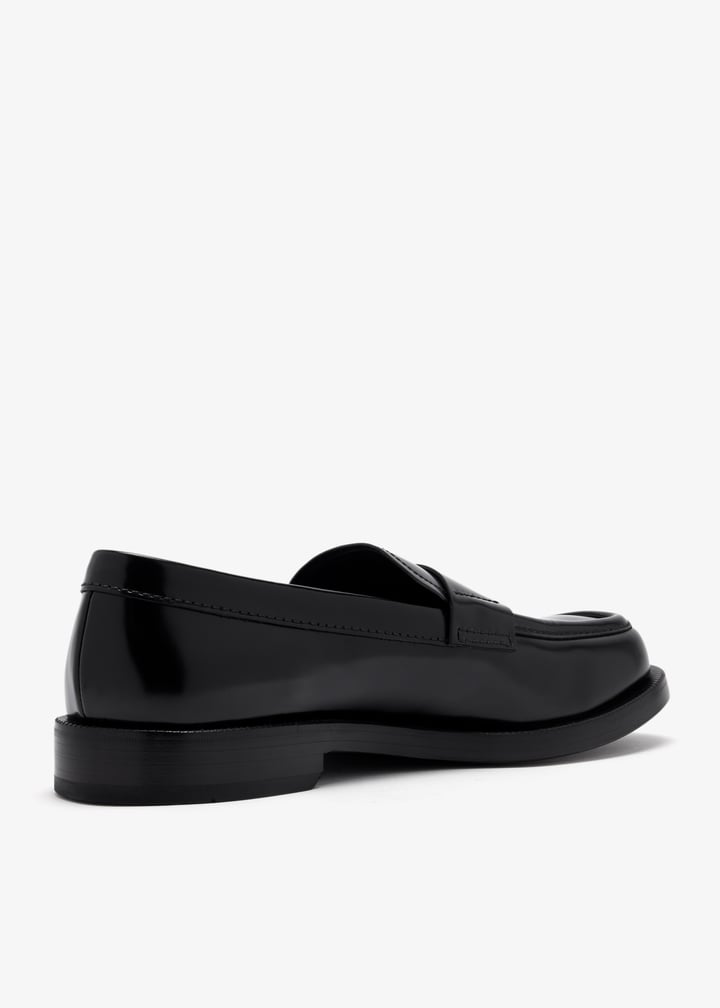 Prada Brushed leather loafers