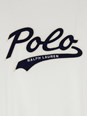 Polo ralph lauren White Crewneck T-Shirt with Contrasting Logo Print on the Front in Cotton Man