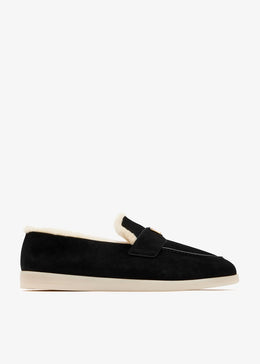 Prada Suede Black loafers