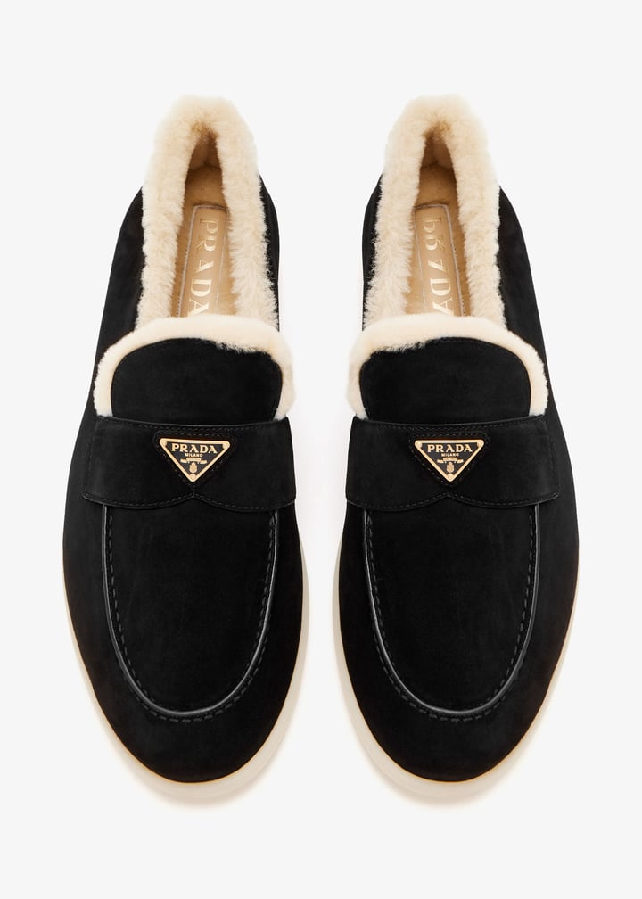 Prada Suede Black loafers