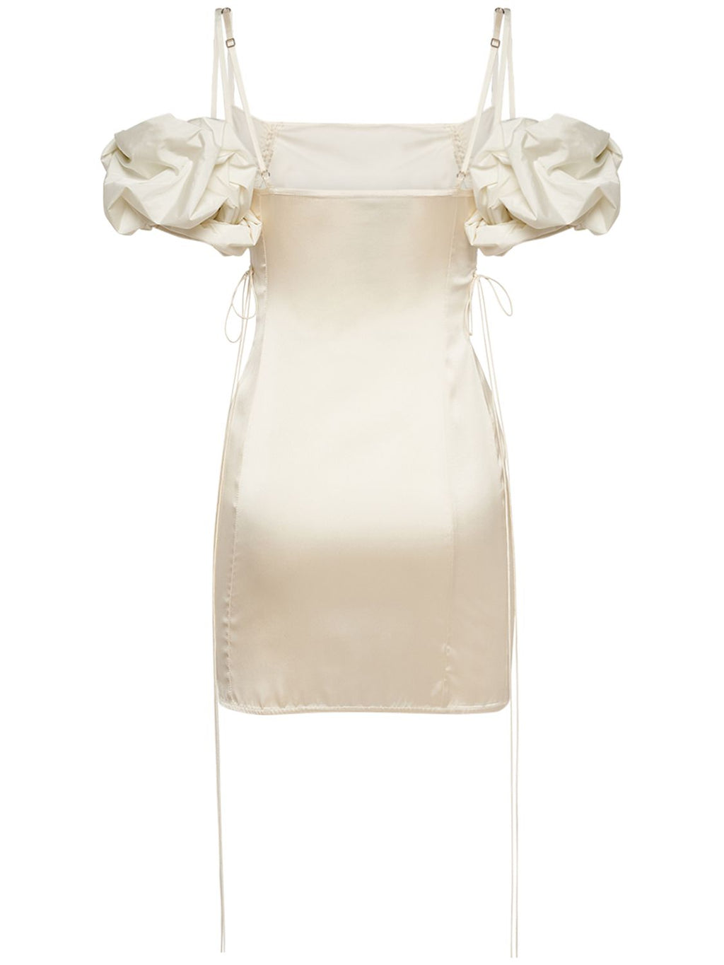 Jacquemus Jacquemus La Mini Robe Chouchou satin mini dress - Size: XXS Dresses | Shop From The Mirage