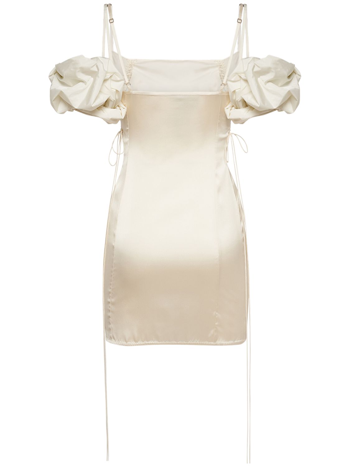 Jacquemus Jacquemus La Mini Robe Chouchou satin mini dress - Size: XXS Dresses | Shop From The Mirage