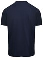 Tom ford Blue Crew Neck T-Shirt with Embroidered Logo in Cotton Blend Man