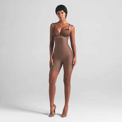 Skims Body Core Sculpt Open Bust Mid Thigh Bodysuit
