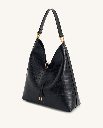 Aria Shoulder Bag - Brown Canvas