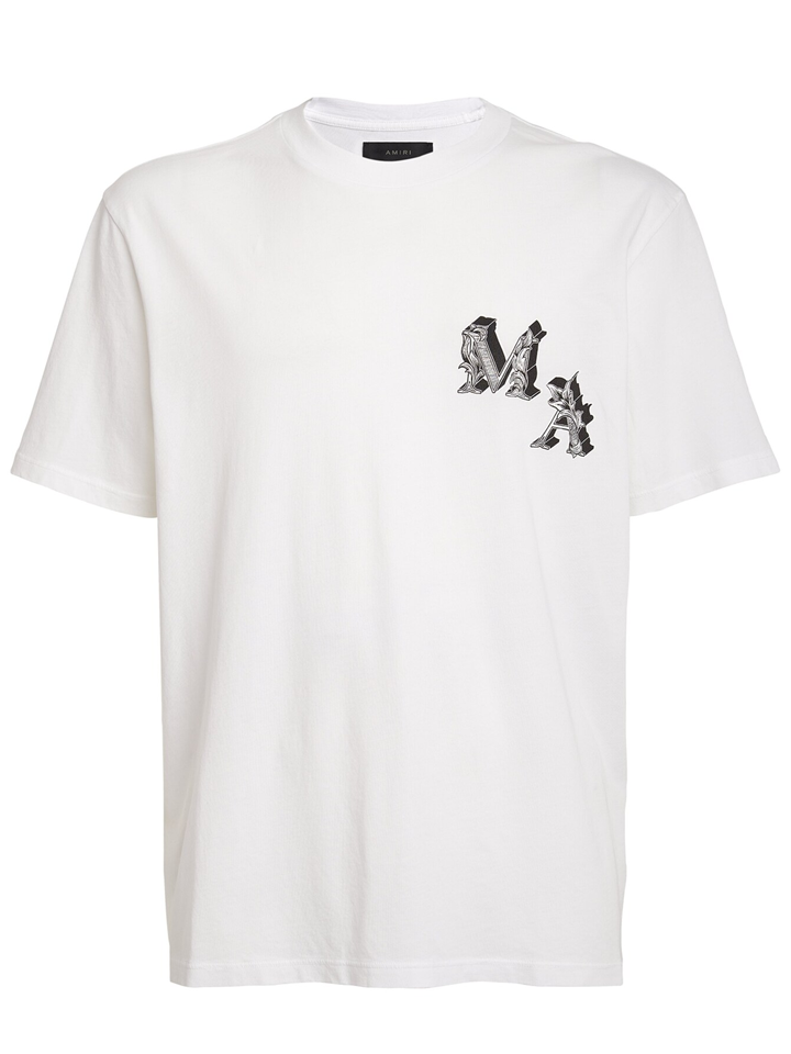 Amiri Angel Print T-Shirt in White
