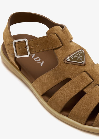 Prada Suede fisherman sandals