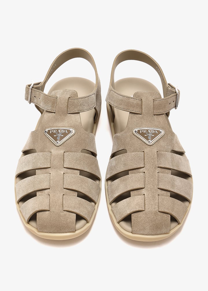 Prada Suede fisherman sandals