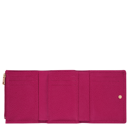 Le Foulonné Wallet Beetroot - Leather