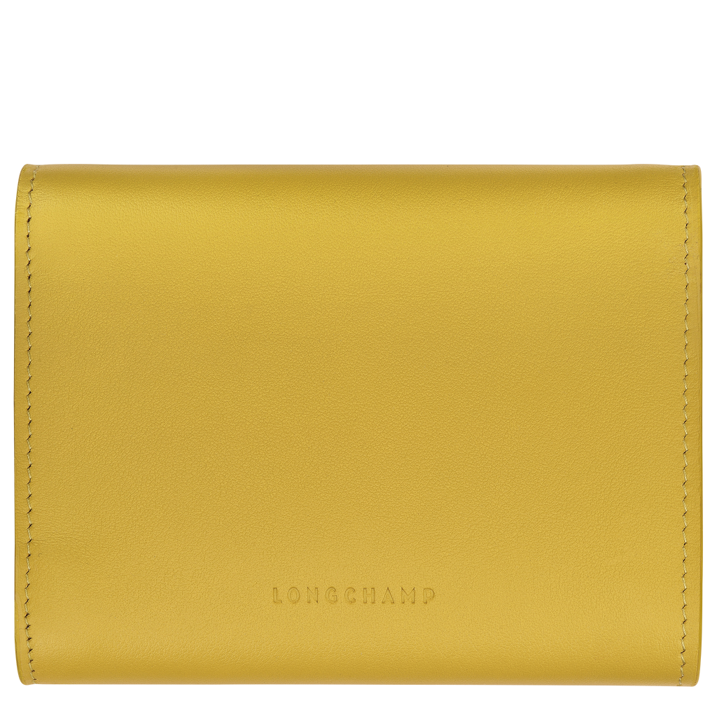 Le Roseau Compact wallet Ginger - Leather