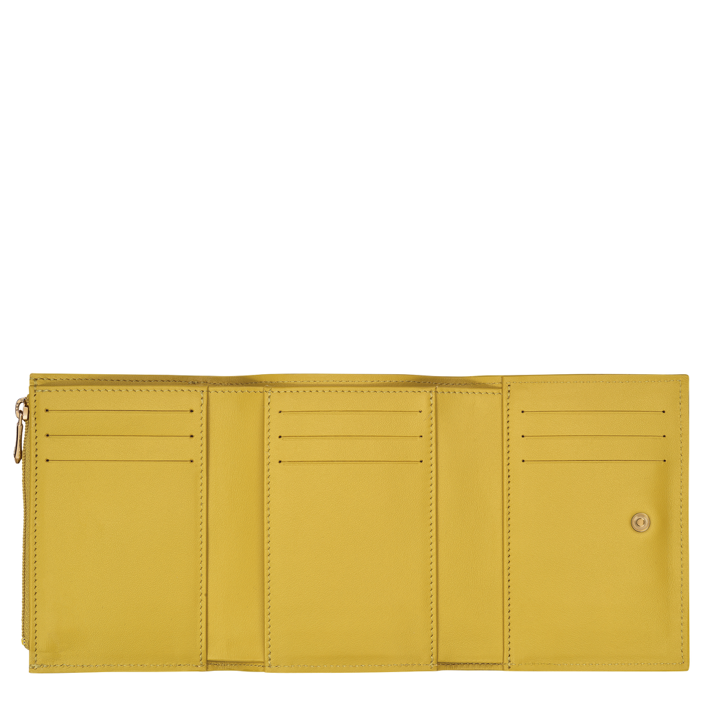 Le Roseau Compact wallet Ginger - Leather