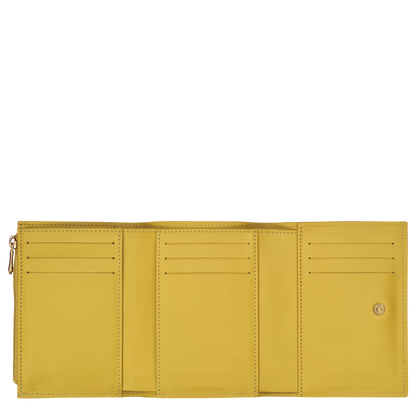 Le Roseau Compact wallet Ginger - Leather
