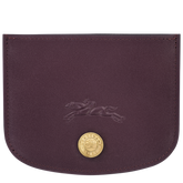 Épure Card holder Eggplant - Leather