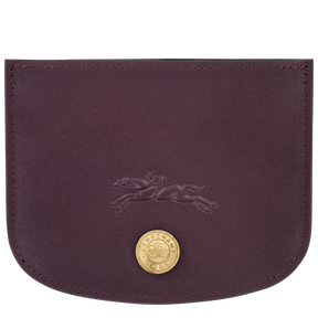 Épure Card holder Eggplant - Leather