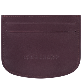 Épure Card holder Eggplant - Leather