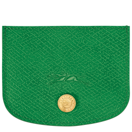 Épure Card holder Green - Leather