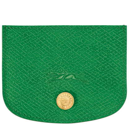 Épure Card holder Green - Leather
