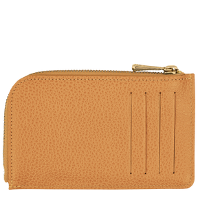 Le Foulonné Card holder Walnut - Leather