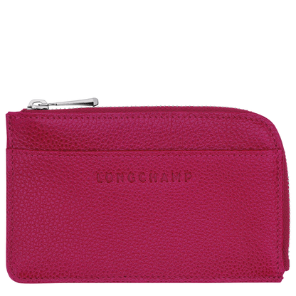 Le Foulonné Card holder Beetroot - Leather