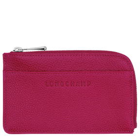 Le Foulonné Card holder Beetroot - Leather
